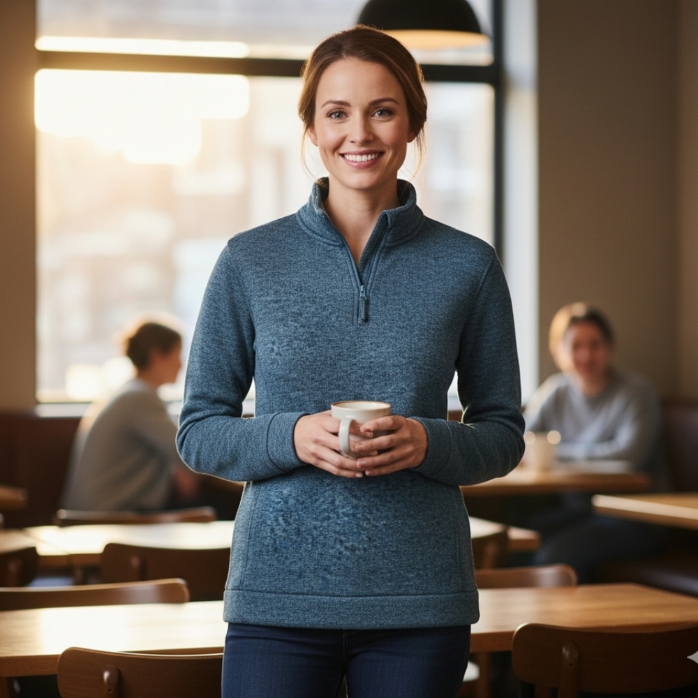 Mountain Warehouse Women's Quarter Zip Sweater Fleece